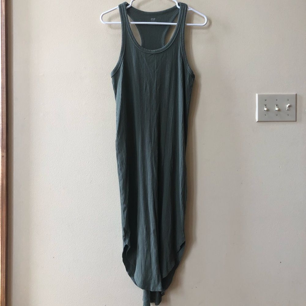 Aerie Ribbed Tank Midi Dress
